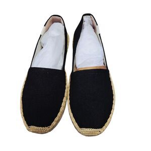 Soludos Original Espadrille black Women’s Platform Flats Size 6 Slip On Comfort